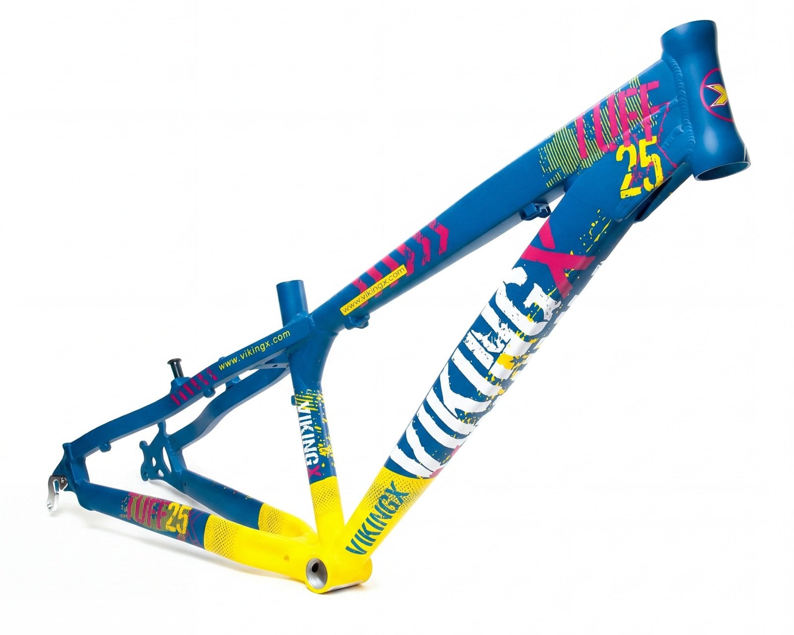 26 VikingX TUFF X26 Dirt Jump Alüminyum Bisiklet Kadrosu Yeşil-Sarı