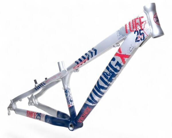 26 VikingX TUFF X26 Dirt Jump Alüminyum Bisiklet Kadrosu Mavi-Gümüş