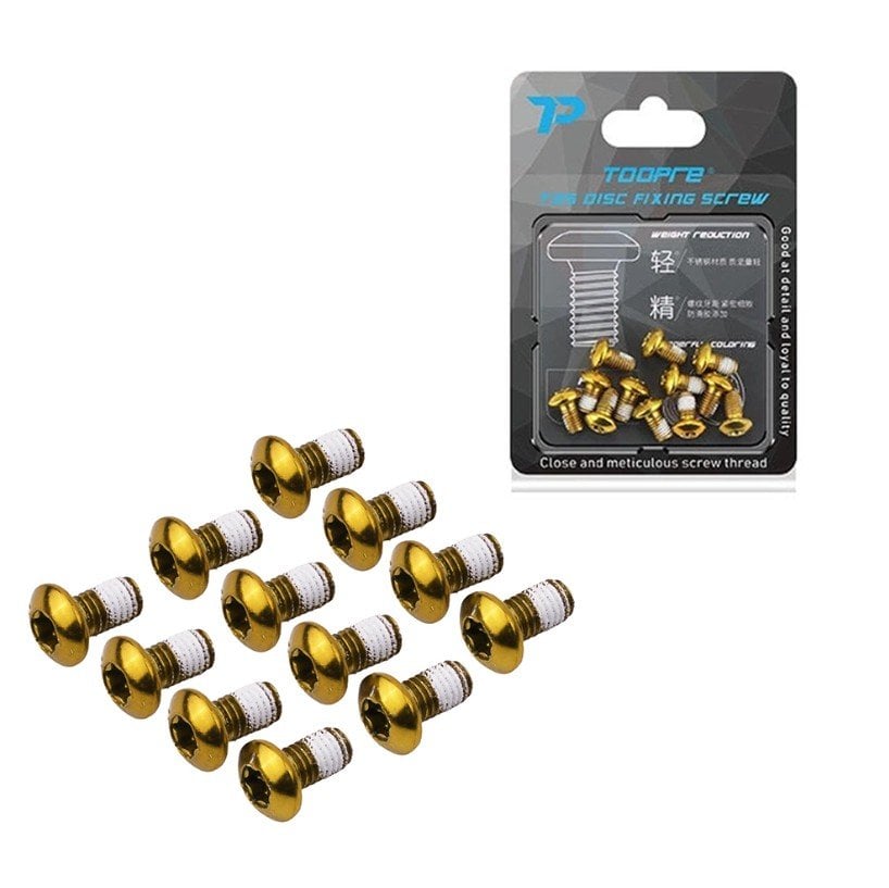 Toopre Bisiklet Disk Fren Vidası 12li Paket Gold
