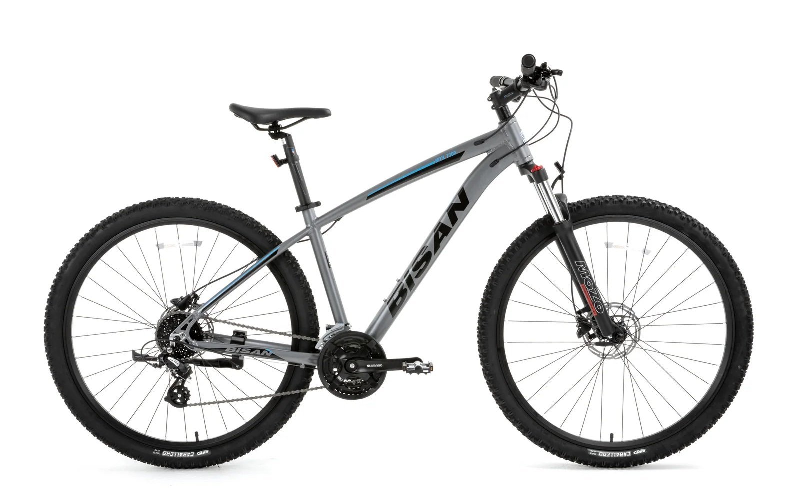 27.5 Bisan MTX 7300 24v Hidrolik D.Fren Dağ Bisikleti 43cm - Metalik Gri-Mavi