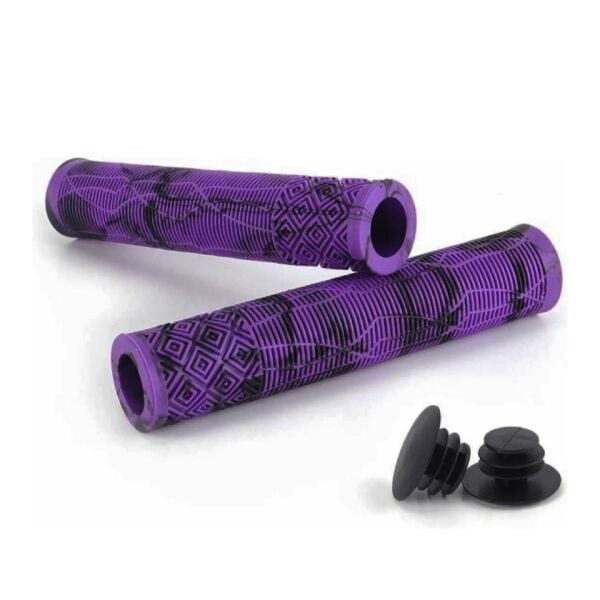Evo Bmx/Mtb 165mm Kauçuk Uzun Bisiklet Elcik Mor-Siyah