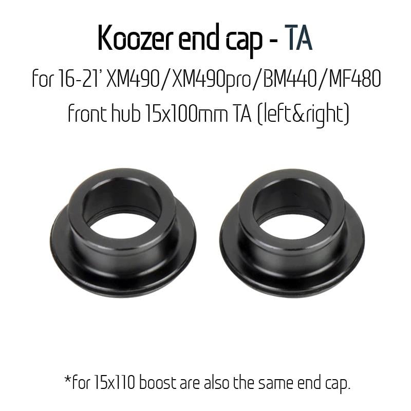 Koozer XM490 15x100mm Ön Göbek Sokma Mil (Thru Axle) Adaptör