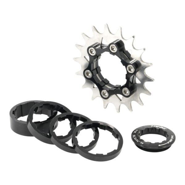 Tanke 18T Çelik Dişli Single Speed Kit Siyah
