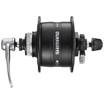 Shimano DH-3D37 6V/3W 36h C.Disk Fren Dinamolu QR Ön Göbek Siyah