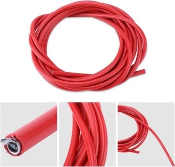 QRD SIS 4mm Teflonlu Bisiklet Vites Dış Kablo Kırmızı