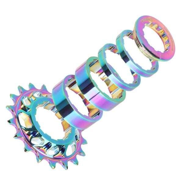 Tanke 18T Alüminyum Dişli Single Speed Kit Rainbow