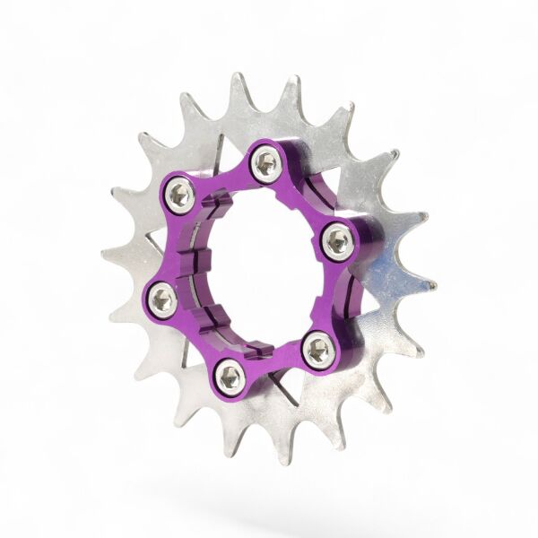 Tanke 18T Çelik Dişli Single Speed Kit Mor