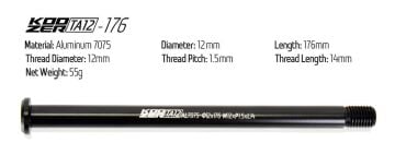 Koozer TA12-176 M12 x P1.5 x L14 Sokma Mil