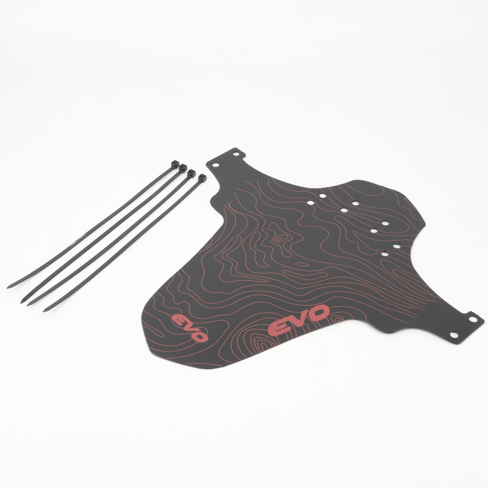Evo PVC Mtb Ön Çamurluk Siyah-Kırmızı