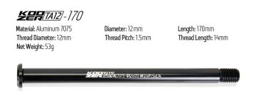 Koozer TA12-170 M12 x P1.5 x L14 Sokma Mil