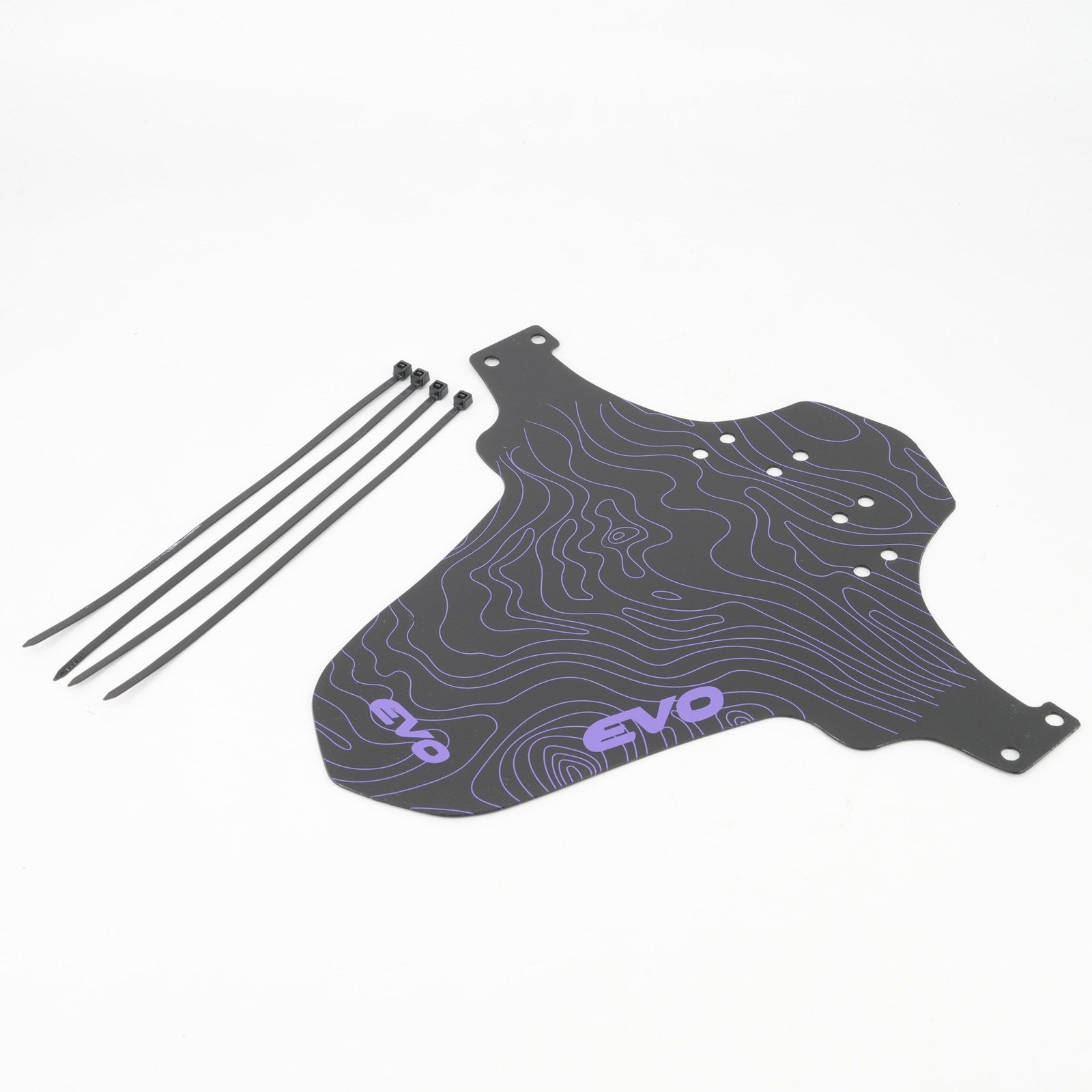 Evo PVC Mtb Ön Çamurluk Siyah-Mor