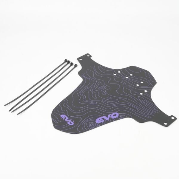 Evo PVC Mtb Ön Çamurluk Siyah-Mor