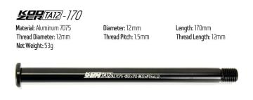 Koozer TA12-170 M12 x P1.5 x L12 Sokma Mil