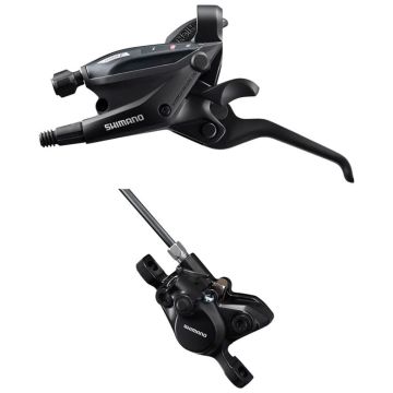 Shimano ST-EF505-L, BR-MT200 3lü Sol-Ön H.Disk Fren/Vites Kolu Seti