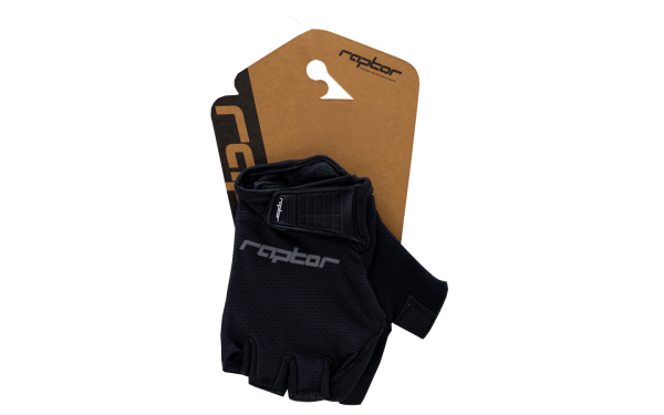 Raptor Evo Kısa Parmak (Gel-Pad) Yetişkin Bisiklet Eldiveni Phantom Black